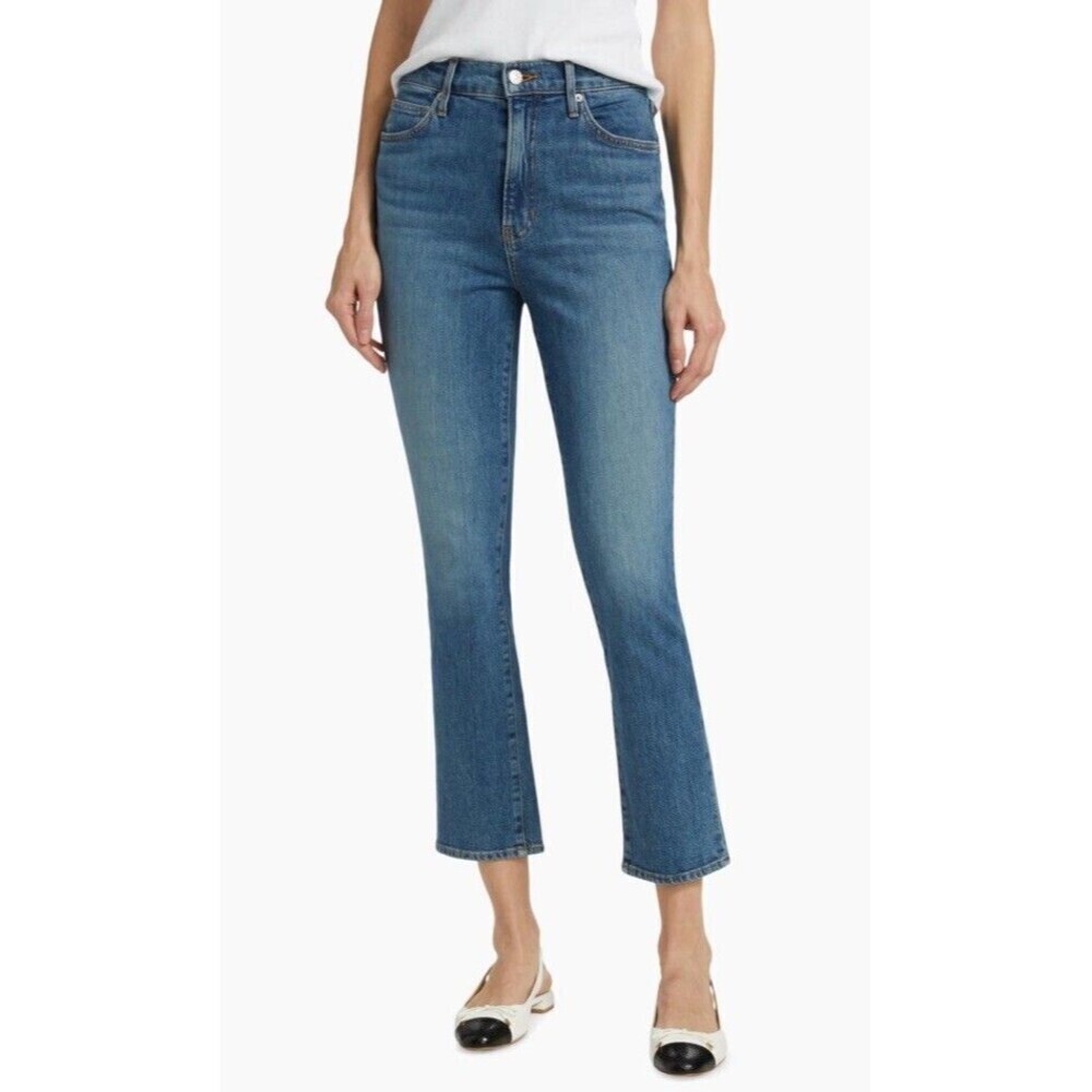VERONICA BEARD 31‎ Ryleigh Slim Straight Ankle High-Rise Wanderer Dust Timeless - Picture 2 of 11